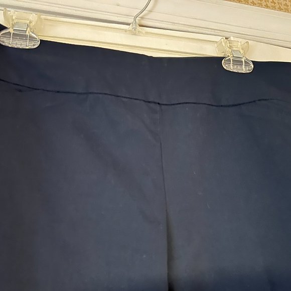 Croft & Barrow  - Navy Stretch Straight Leg, Pull-On Pants - 10S - Picture 2 of 4